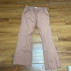Peach Color Linen Pants